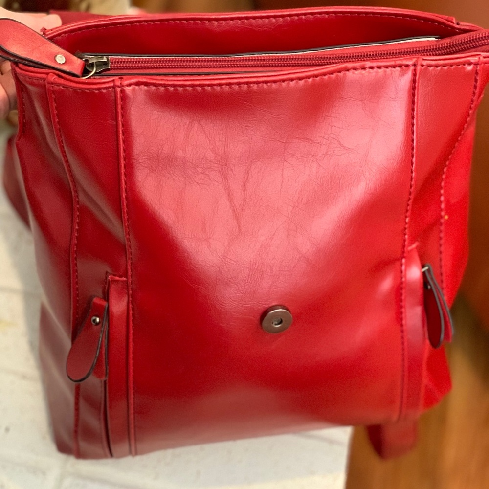 Bright Red Statement Backpack - image 4